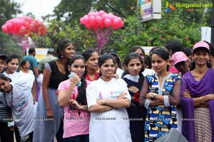 Tamannaah flags off 9th Edition of 2K Pink Ribbon Walk