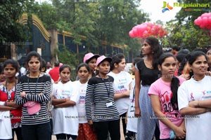 Tamannaah flags off 9th Edition of 2K Pink Ribbon Walk