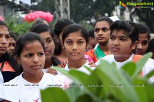 Tamannaah flags off 9th Edition of 2K Pink Ribbon Walk