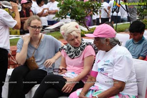 Tamannaah flags off 9th Edition of 2K Pink Ribbon Walk