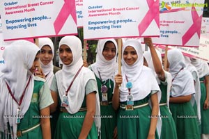 Tamannaah flags off 9th Edition of 2K Pink Ribbon Walk