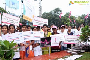 Tamannaah flags off 9th Edition of 2K Pink Ribbon Walk