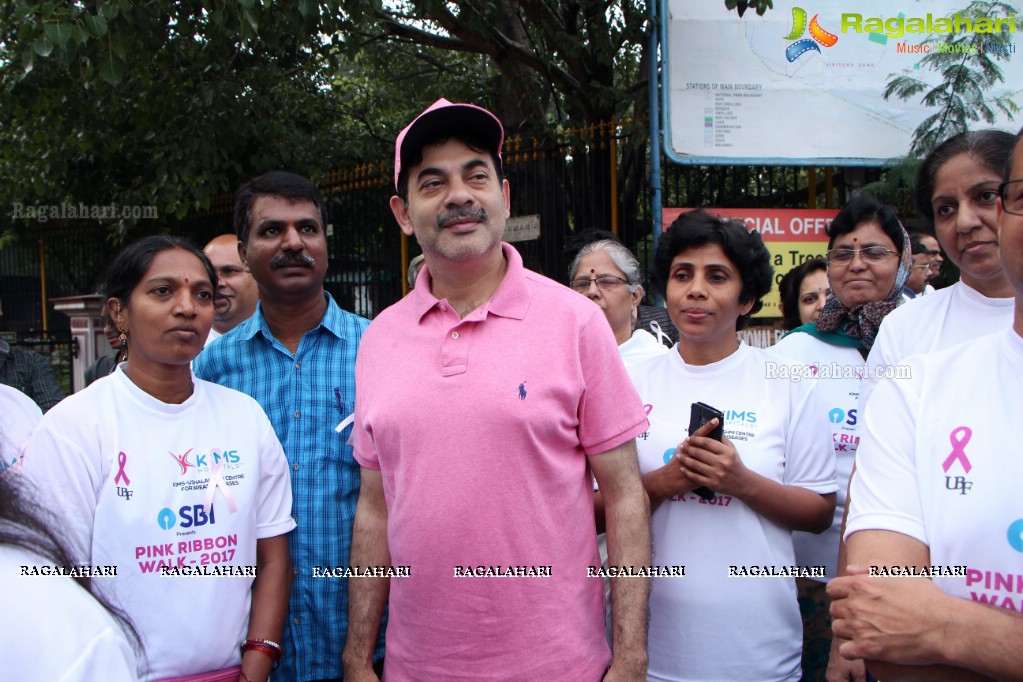 Tamannaah flags off 9th Edition of 2K Pink Ribbon Walk by UBF and KIMS at KBR Park, Hyderabad