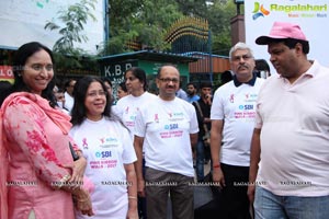 Tamannaah flags off 9th Edition of 2K Pink Ribbon Walk