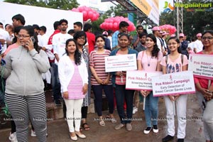 Tamannaah flags off 9th Edition of 2K Pink Ribbon Walk