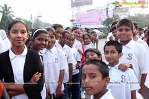 Tamannaah flags off 9th Edition of 2K Pink Ribbon Walk