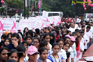 Tamannaah flags off 9th Edition of 2K Pink Ribbon Walk