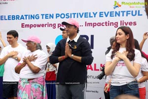 Tamannaah flags off 9th Edition of 2K Pink Ribbon Walk