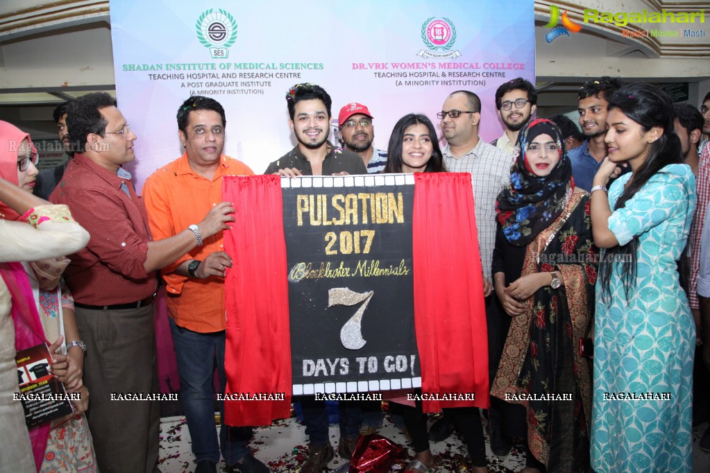 Hebah Patel and Naga Anvesh Unveils the Logo of Pulsation 2017 