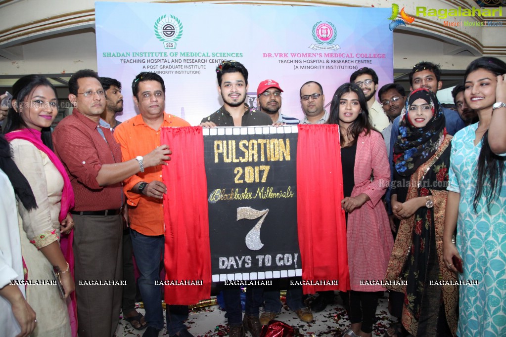 Hebah Patel and Naga Anvesh Unveils the Logo of Pulsation 2017 