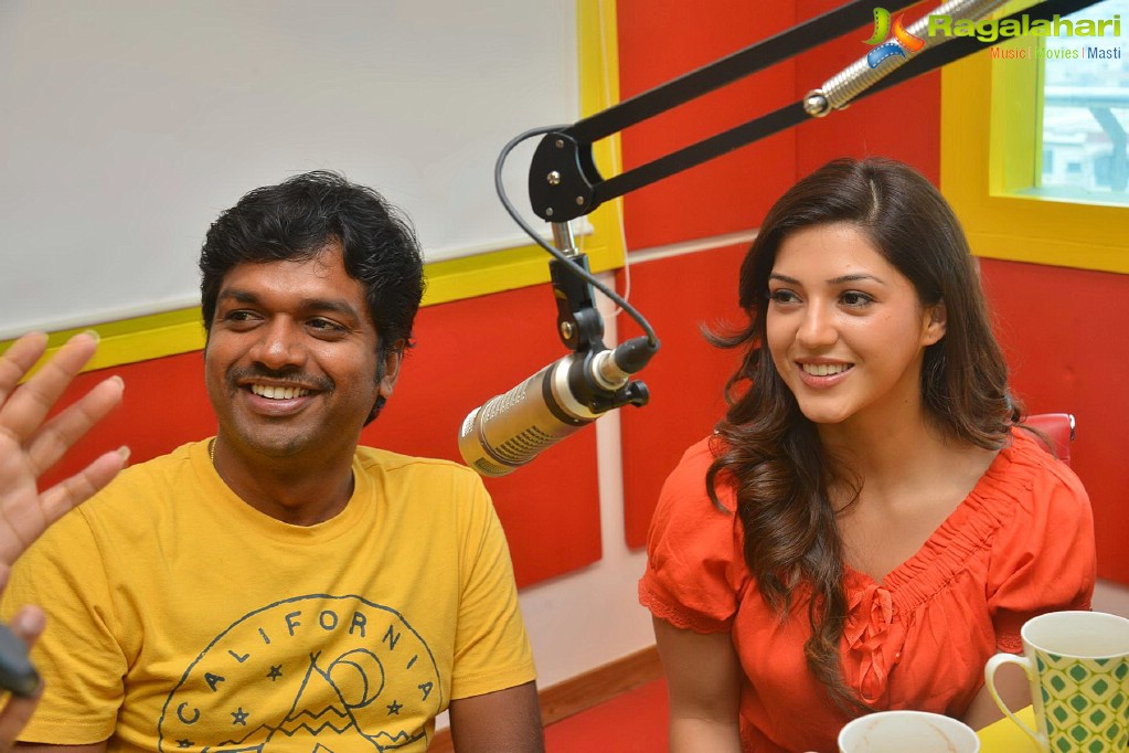 Raja The Great Team at Radio Mirchi