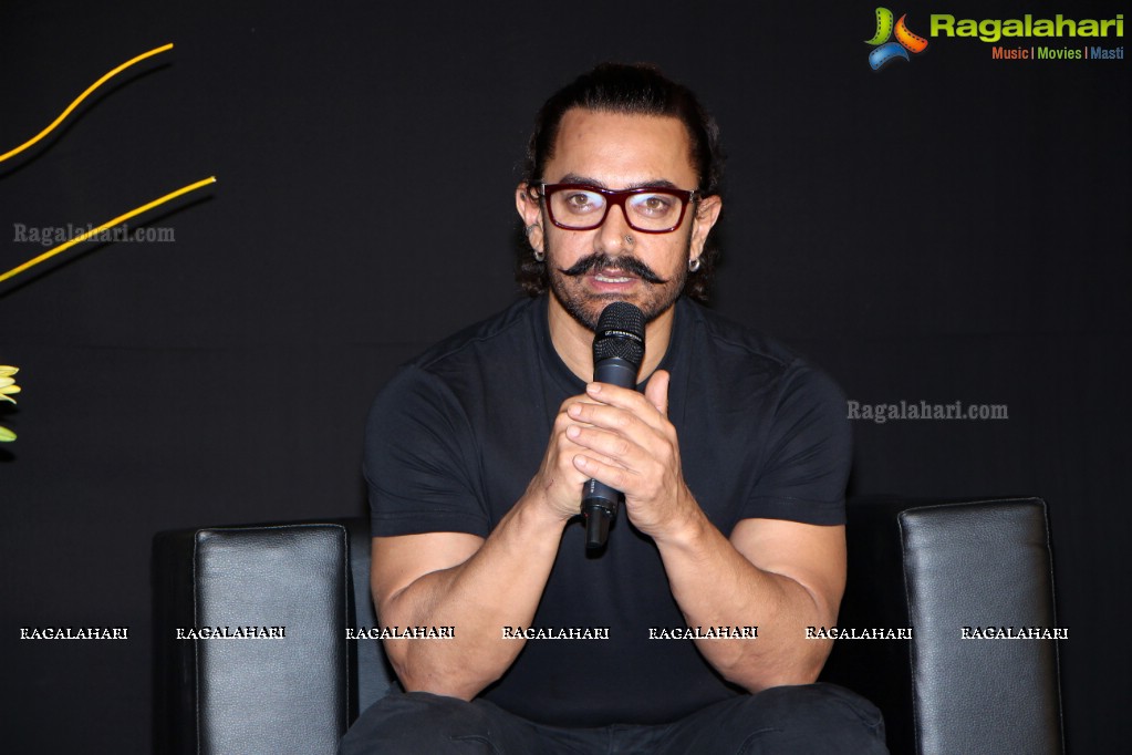 Aamir Khan's Secret Superstar Press Meet at Taj Krishna