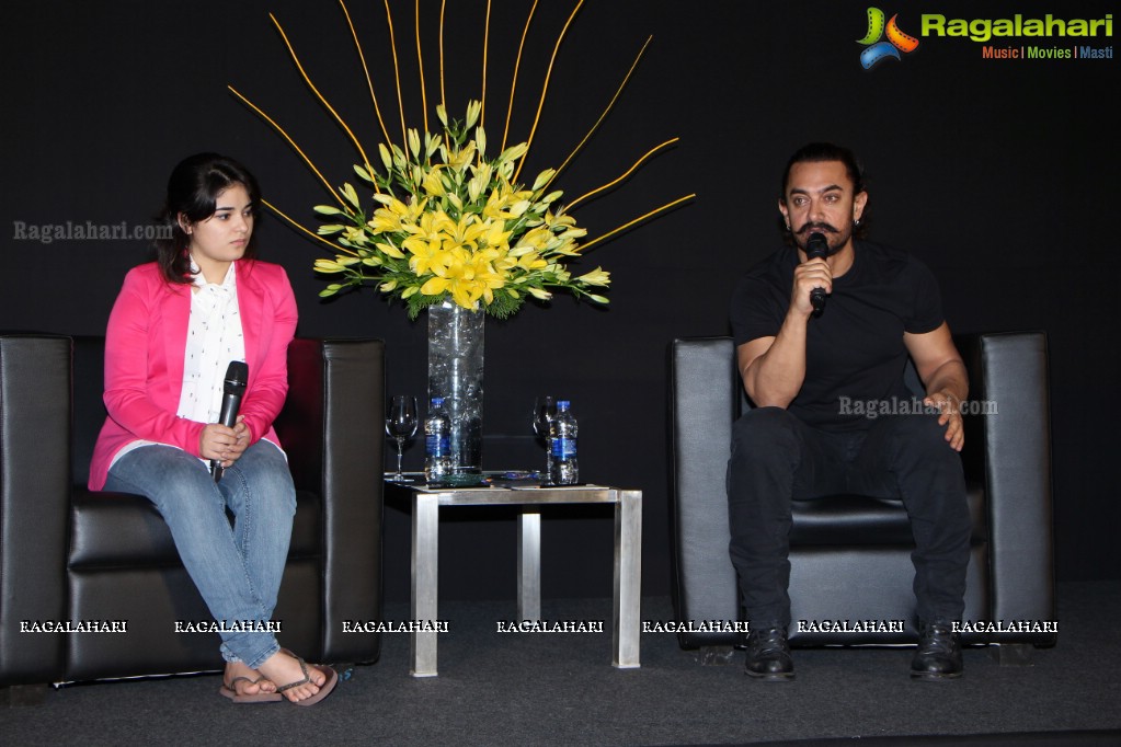 Aamir Khan's Secret Superstar Press Meet at Taj Krishna