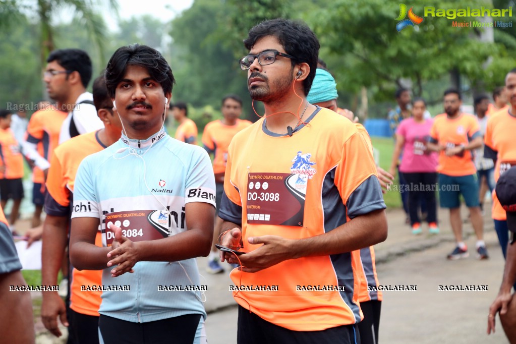 Triathlon 2017 by The Great Hyderabad Adventure Club at Gachibowli Stadium