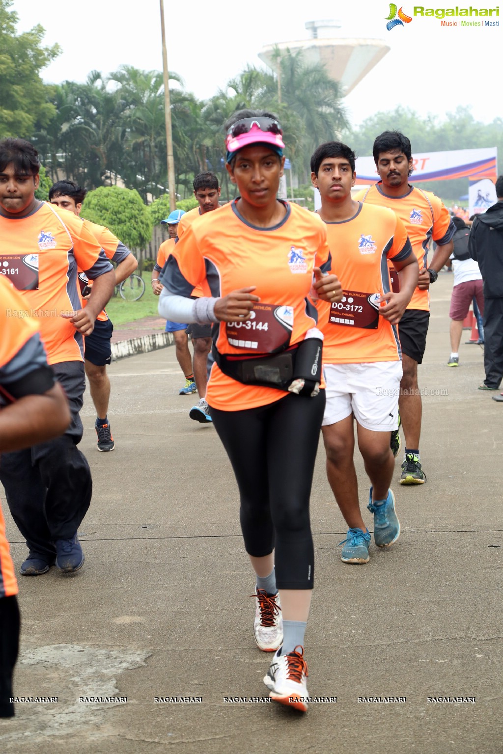 Triathlon 2017 by The Great Hyderabad Adventure Club at Gachibowli Stadium