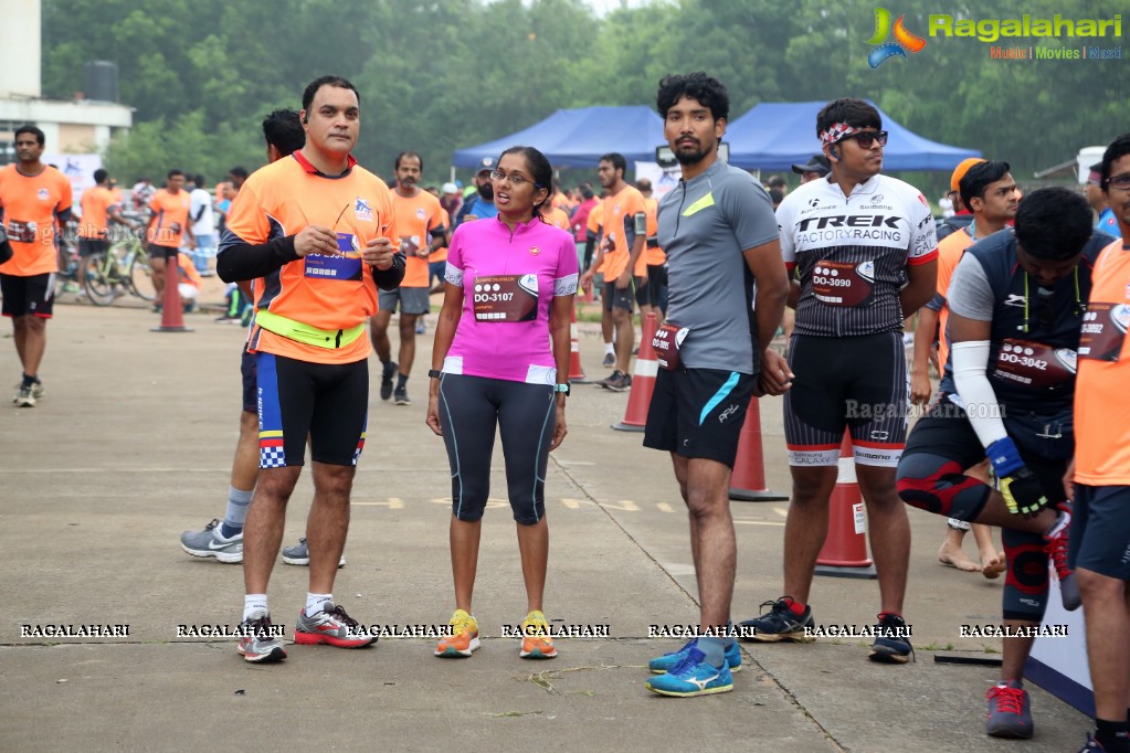 Triathlon 2017 by The Great Hyderabad Adventure Club at Gachibowli Stadium