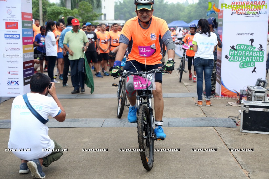 Triathlon 2017 by The Great Hyderabad Adventure Club at Gachibowli Stadium