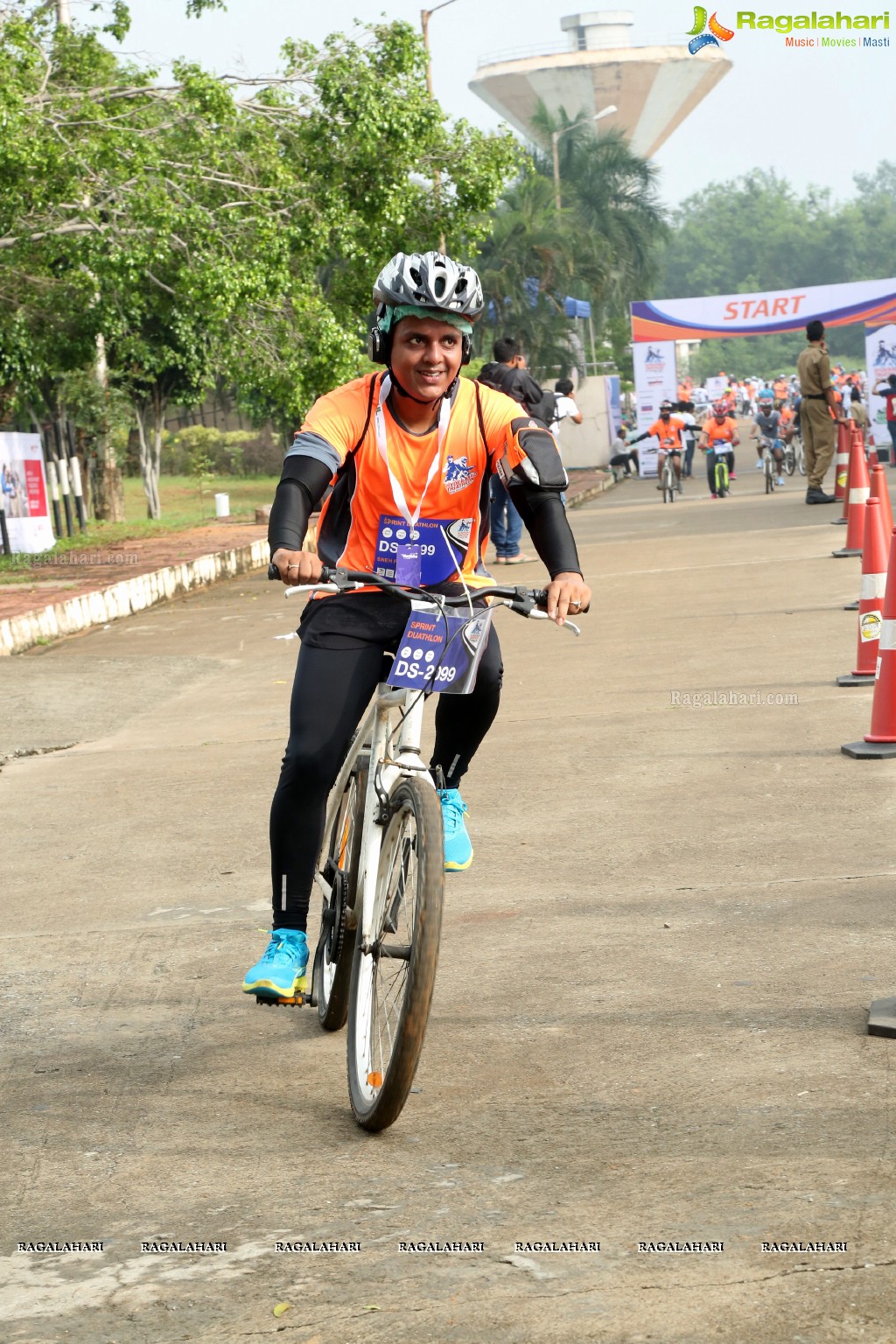 Triathlon 2017 by The Great Hyderabad Adventure Club at Gachibowli Stadium