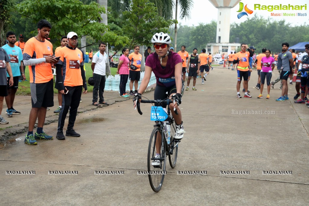 Triathlon 2017 by The Great Hyderabad Adventure Club at Gachibowli Stadium