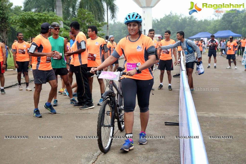 Triathlon 2017 by The Great Hyderabad Adventure Club at Gachibowli Stadium