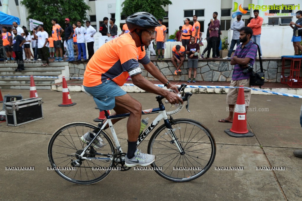 Triathlon 2017 by The Great Hyderabad Adventure Club at Gachibowli Stadium