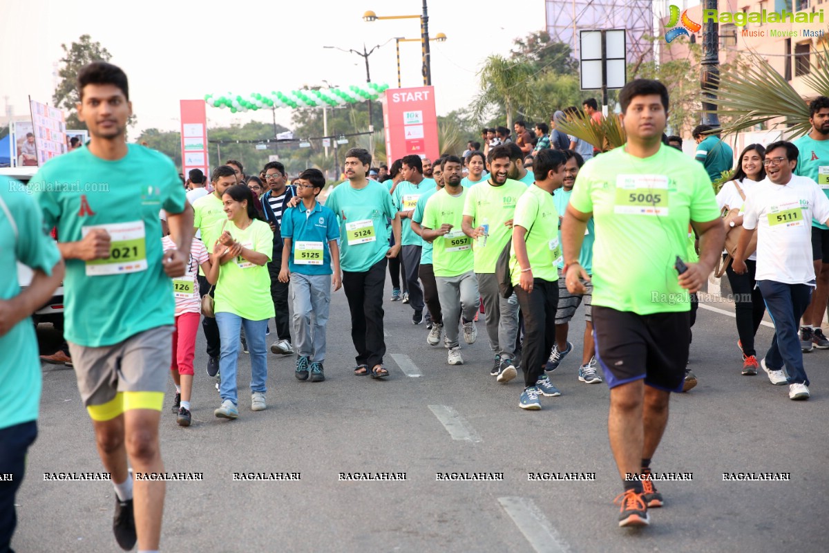 10K INTENCITY RUN 2018 - People's Plaza, Necklace Road - Hyderabad