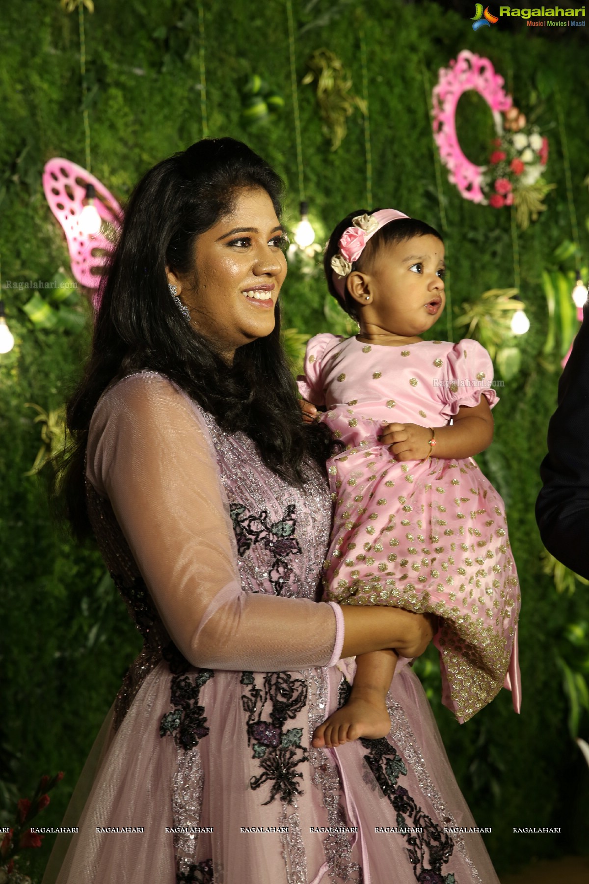 Vamsi Deepak & Swetchha's Daughter Anika's 1st Birthday Bash @ Banyan - N Convention