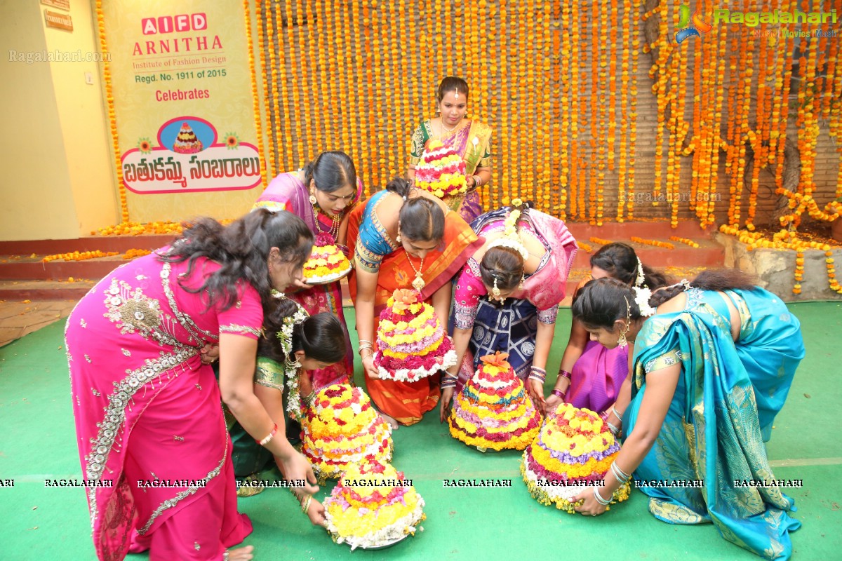 Arnitha Institute of Fashion Design celebrates Batukamma Sambaralu