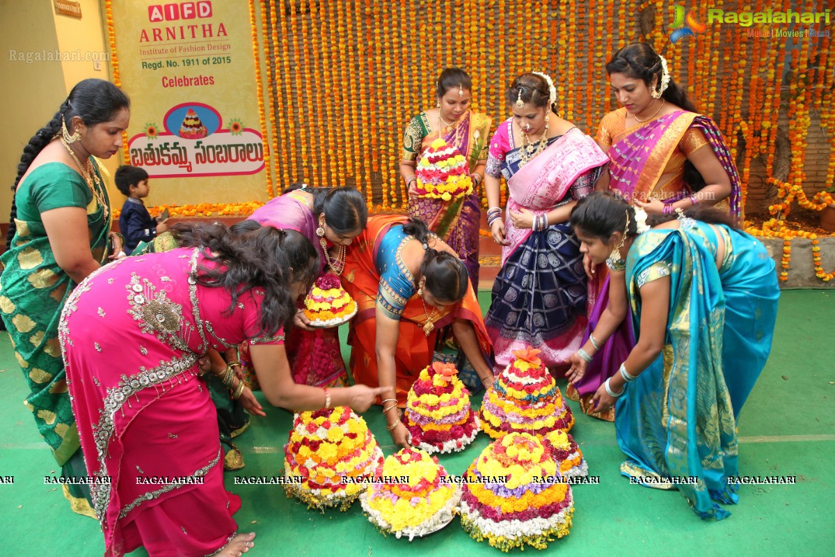 Arnitha Institute of Fashion Design celebrates Batukamma Sambaralu