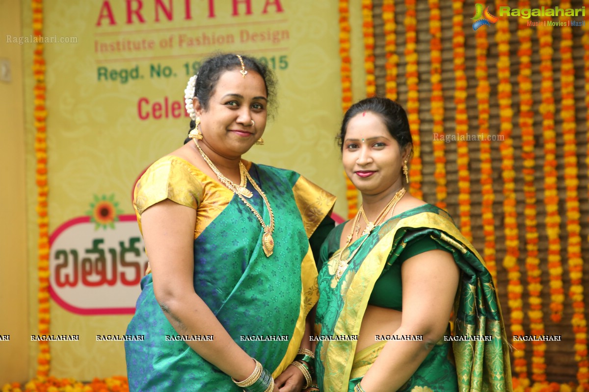 Arnitha Institute of Fashion Design celebrates Batukamma Sambaralu