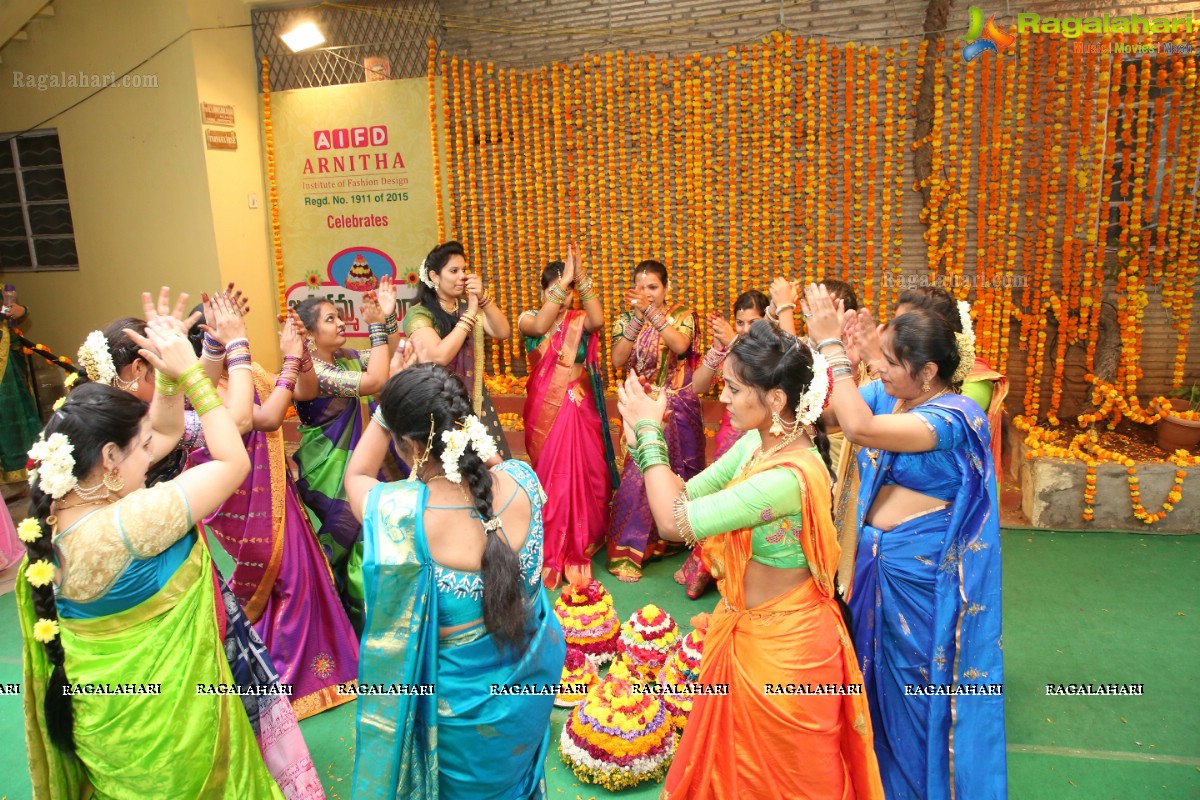 Arnitha Institute of Fashion Design celebrates Batukamma Sambaralu