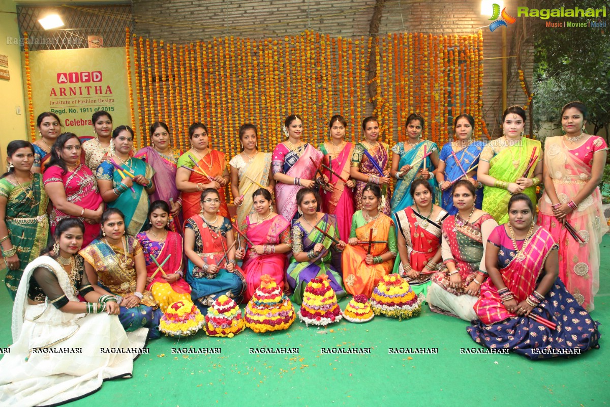 Arnitha Institute of Fashion Design celebrates Batukamma Sambaralu