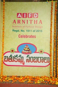 Arnitha Institute of Fashion Design Batukamma Sambaralu