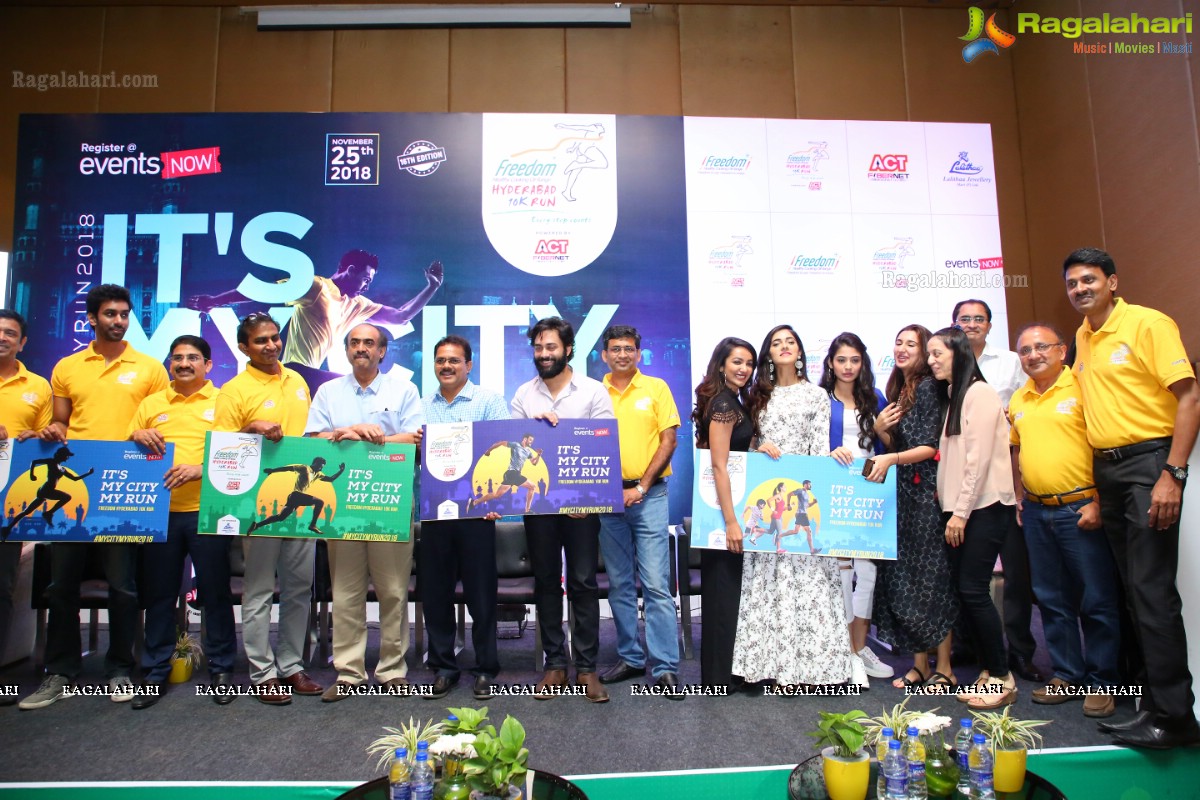 Freedom Hyderabad 10K Run to promote MyCityMyRun2018 @ Necklace Road