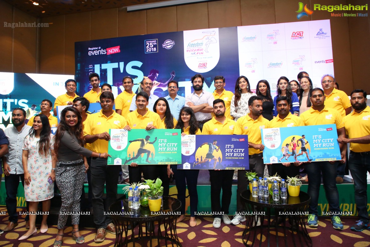 Freedom Hyderabad 10K Run to promote MyCityMyRun2018 @ Necklace Road