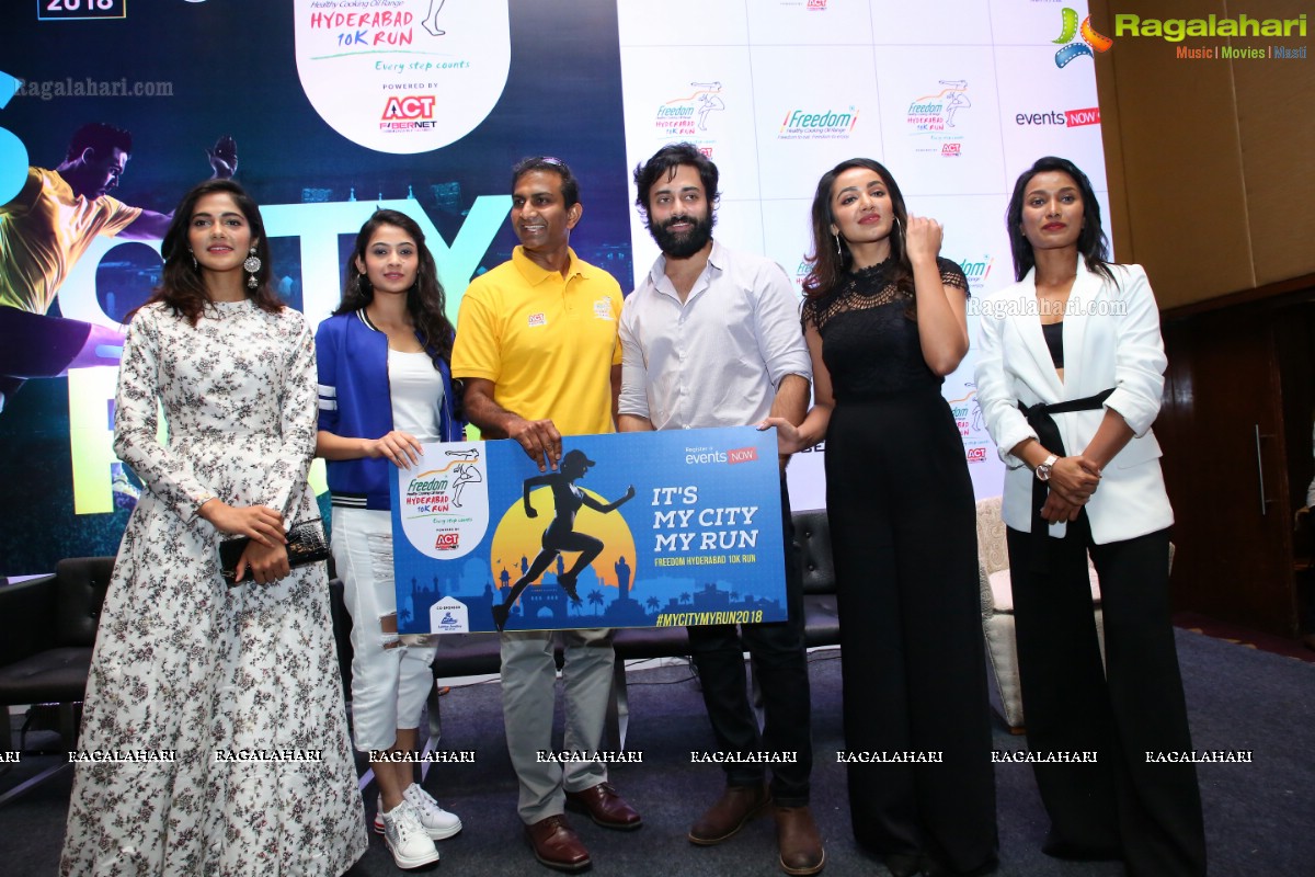 Freedom Hyderabad 10K Run to promote MyCityMyRun2018 @ Necklace Road