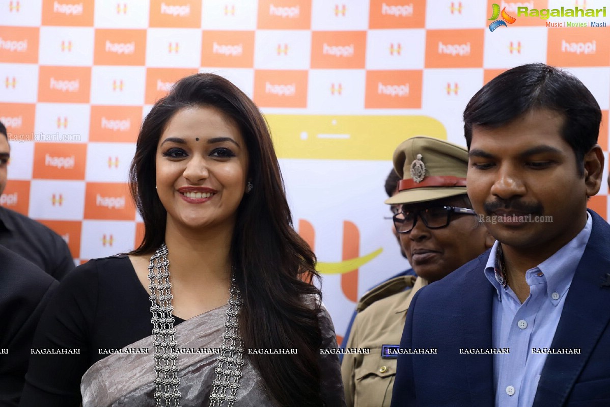 Happi Mobiles Grand Store Opening by Actress Keerthi Suresh at Guntur