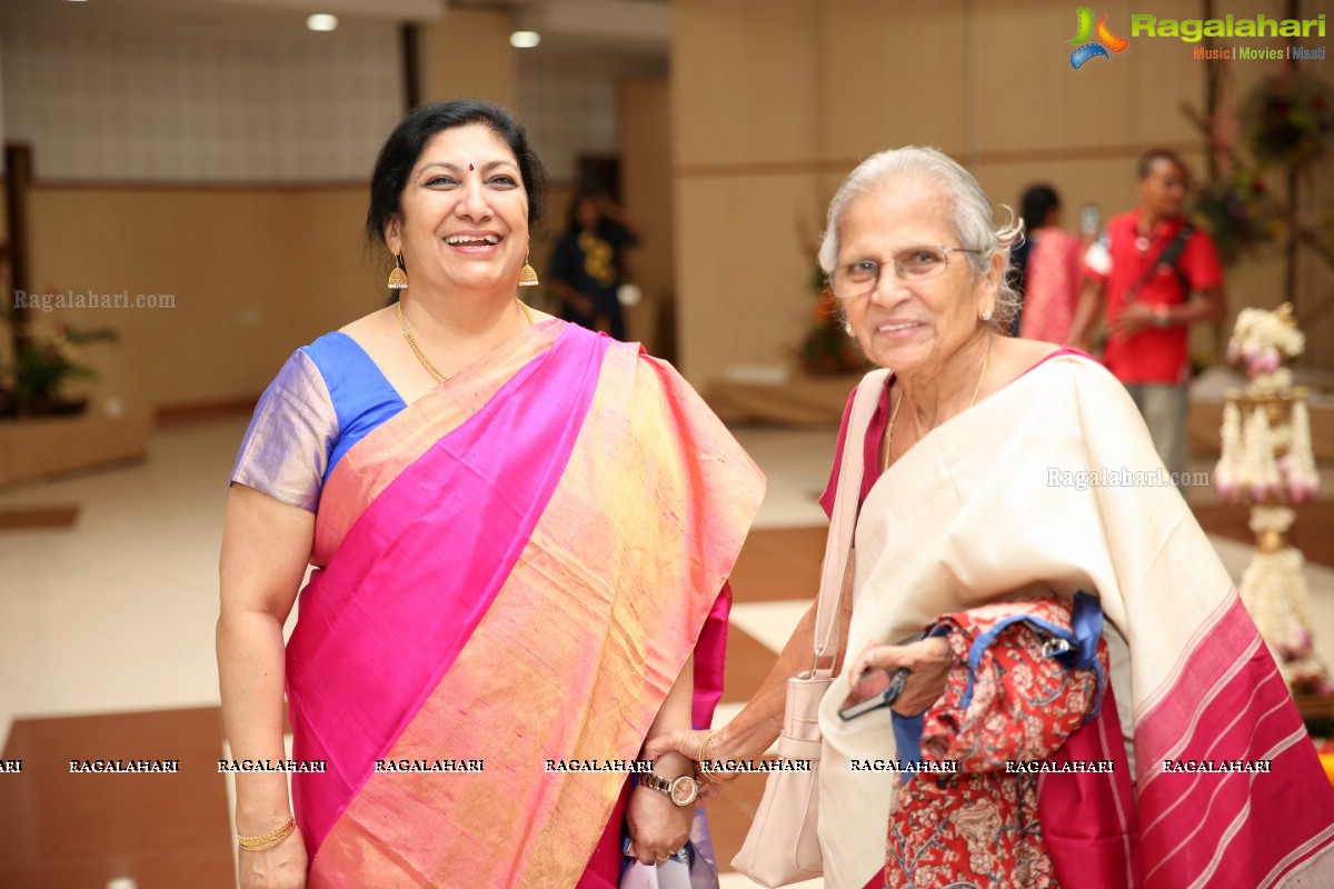 Bathukamma-Song of Flowers 2018 - International Ikebana Festival at Shilpakala Vedika (Day 1)