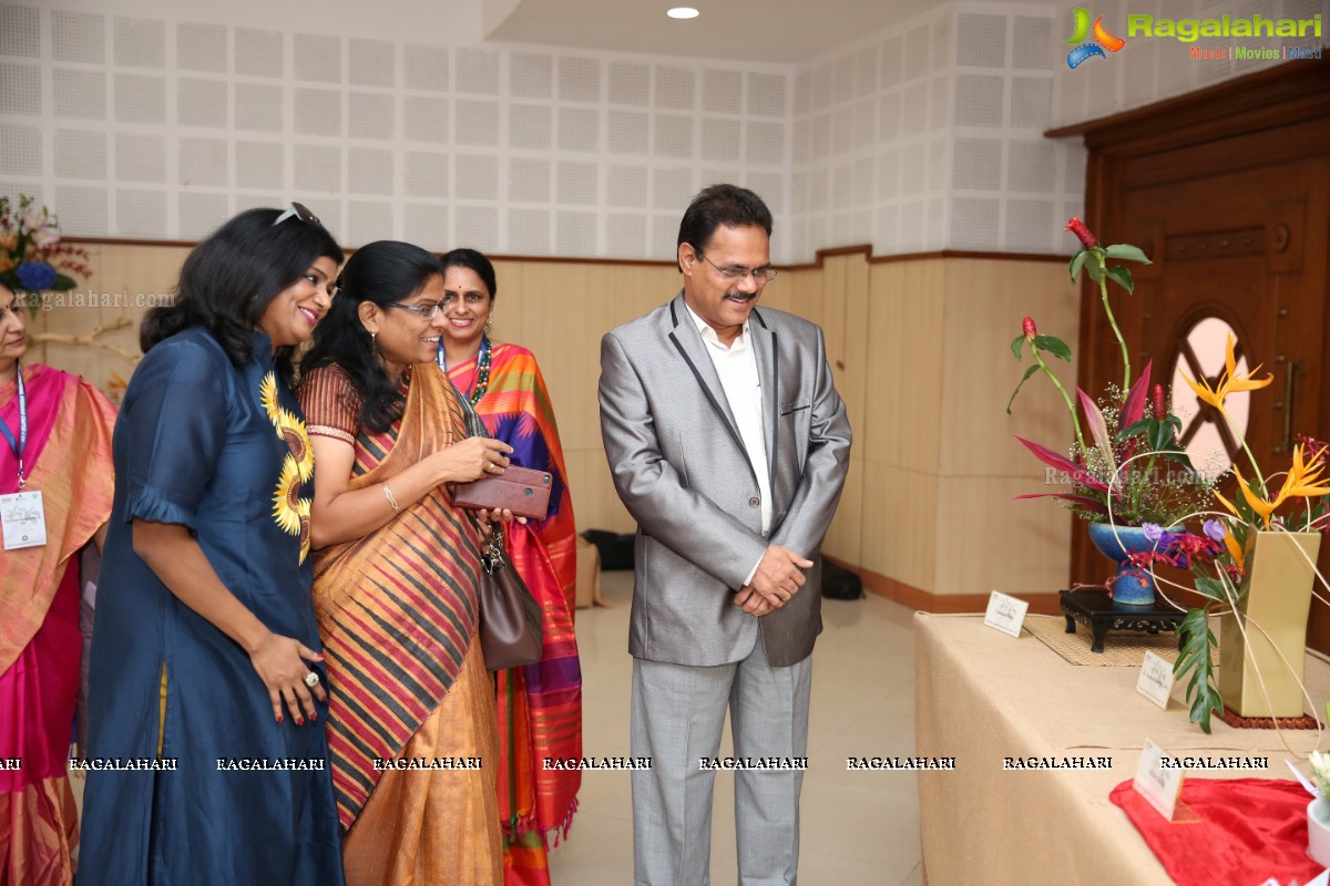 Bathukamma-Song of Flowers 2018 - International Ikebana Festival at Shilpakala Vedika (Day 1)