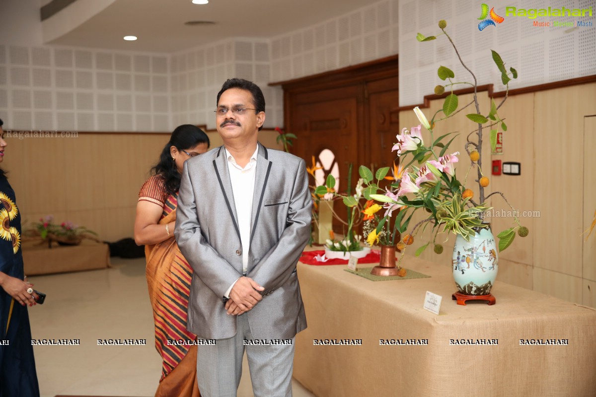 Bathukamma-Song of Flowers 2018 - International Ikebana Festival at Shilpakala Vedika (Day 1)