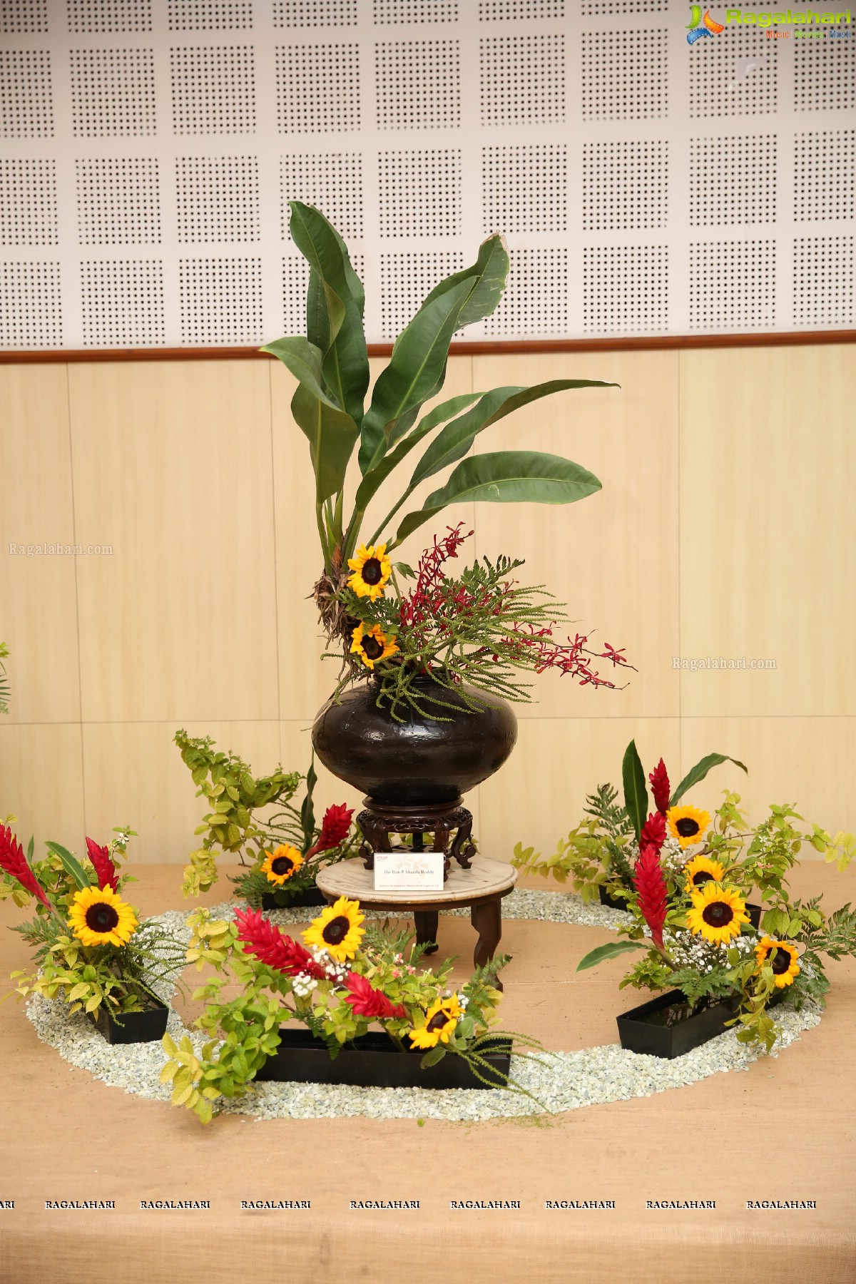 Bathukamma-Song of Flowers 2018 - International Ikebana Festival at Shilpakala Vedika (Day 1)