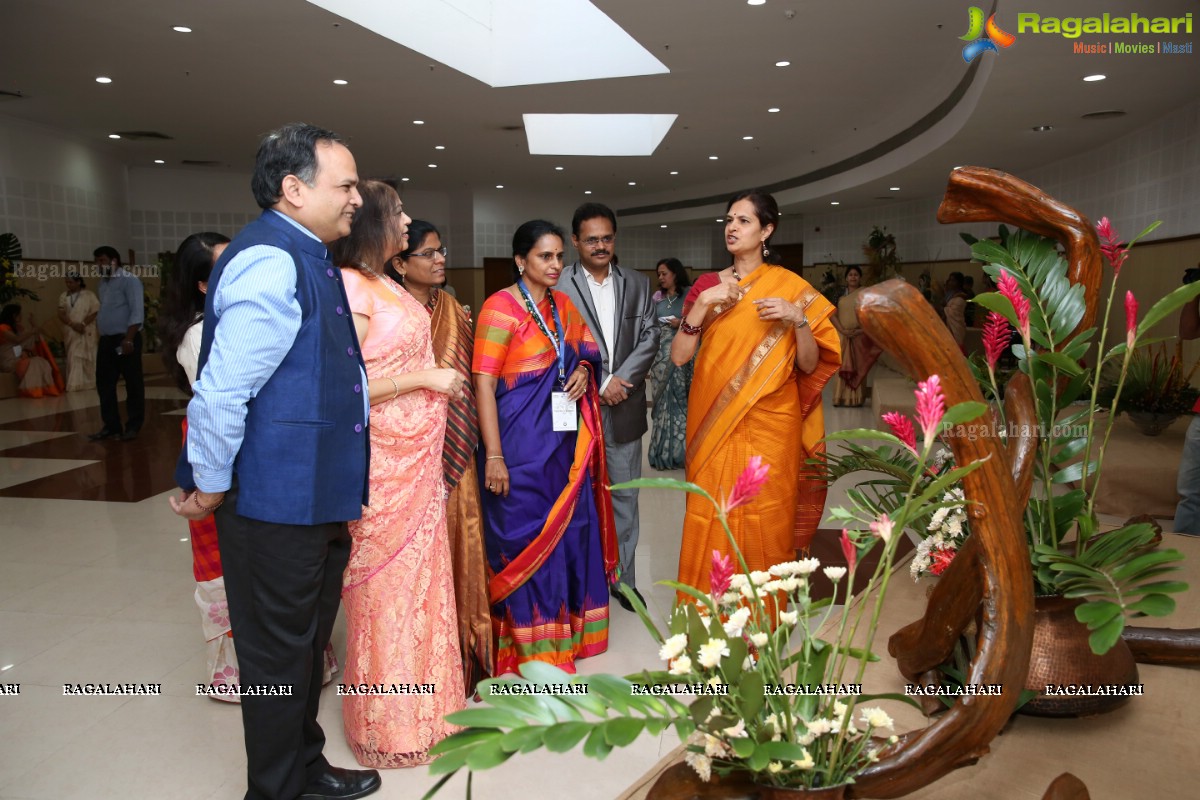 Bathukamma-Song of Flowers 2018 - International Ikebana Festival at Shilpakala Vedika (Day 1)