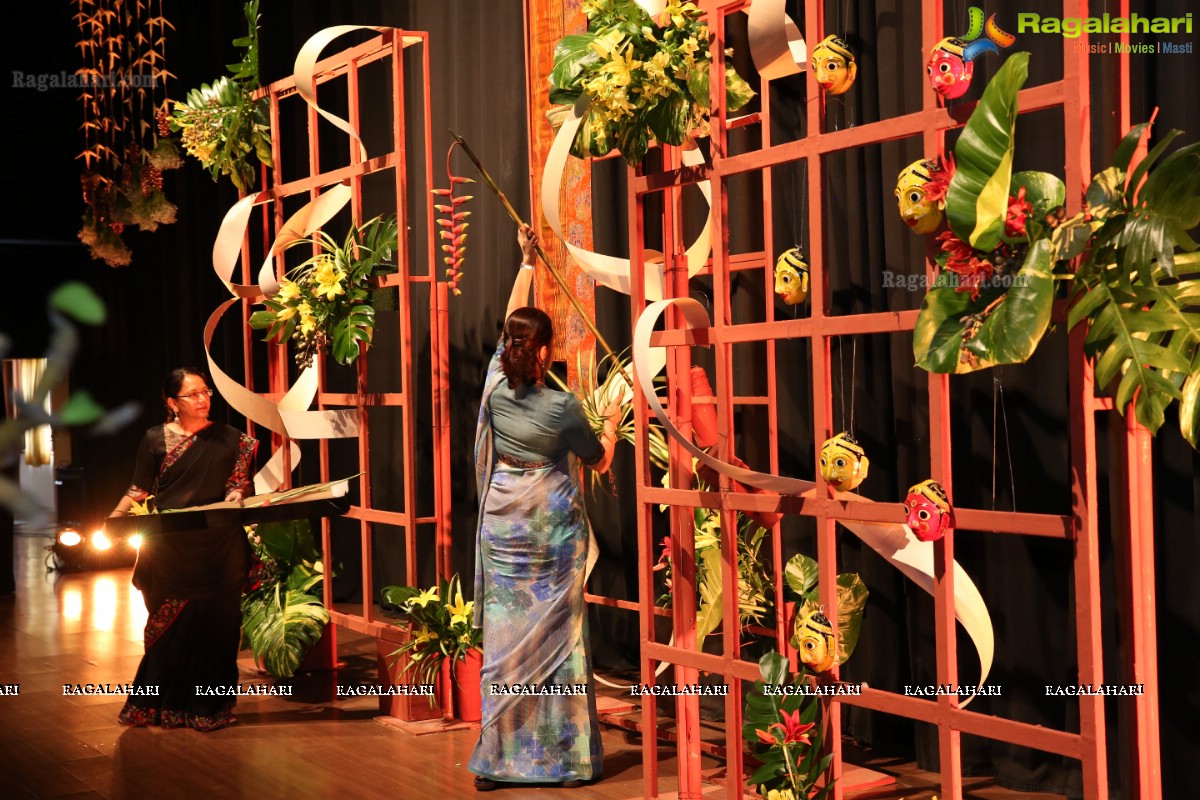 Ikebana International Hyderabad Chapter #250 Organises Ikebana Demonstration by Ohryu Rekha Reddy at Shilpakala Vadika