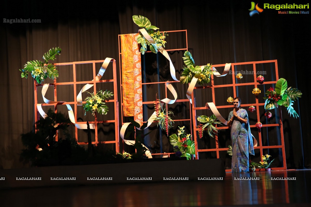 Ikebana International Hyderabad Chapter #250 Organises Ikebana Demonstration by Ohryu Rekha Reddy at Shilpakala Vadika