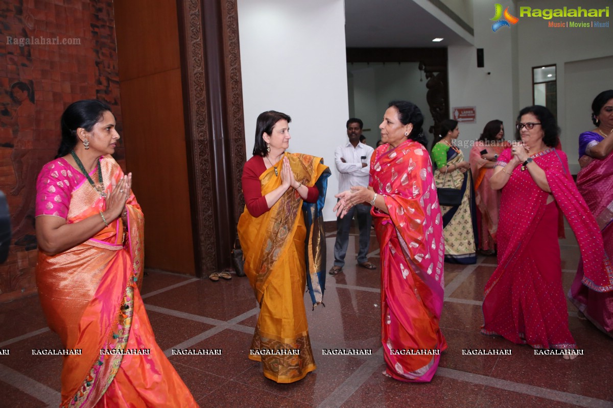 Ikebana International Hyderabad Chapter #250 Organises Ikebana Demonstration by Ho-Ren Sharda Reddy at Shilpakala Vadika