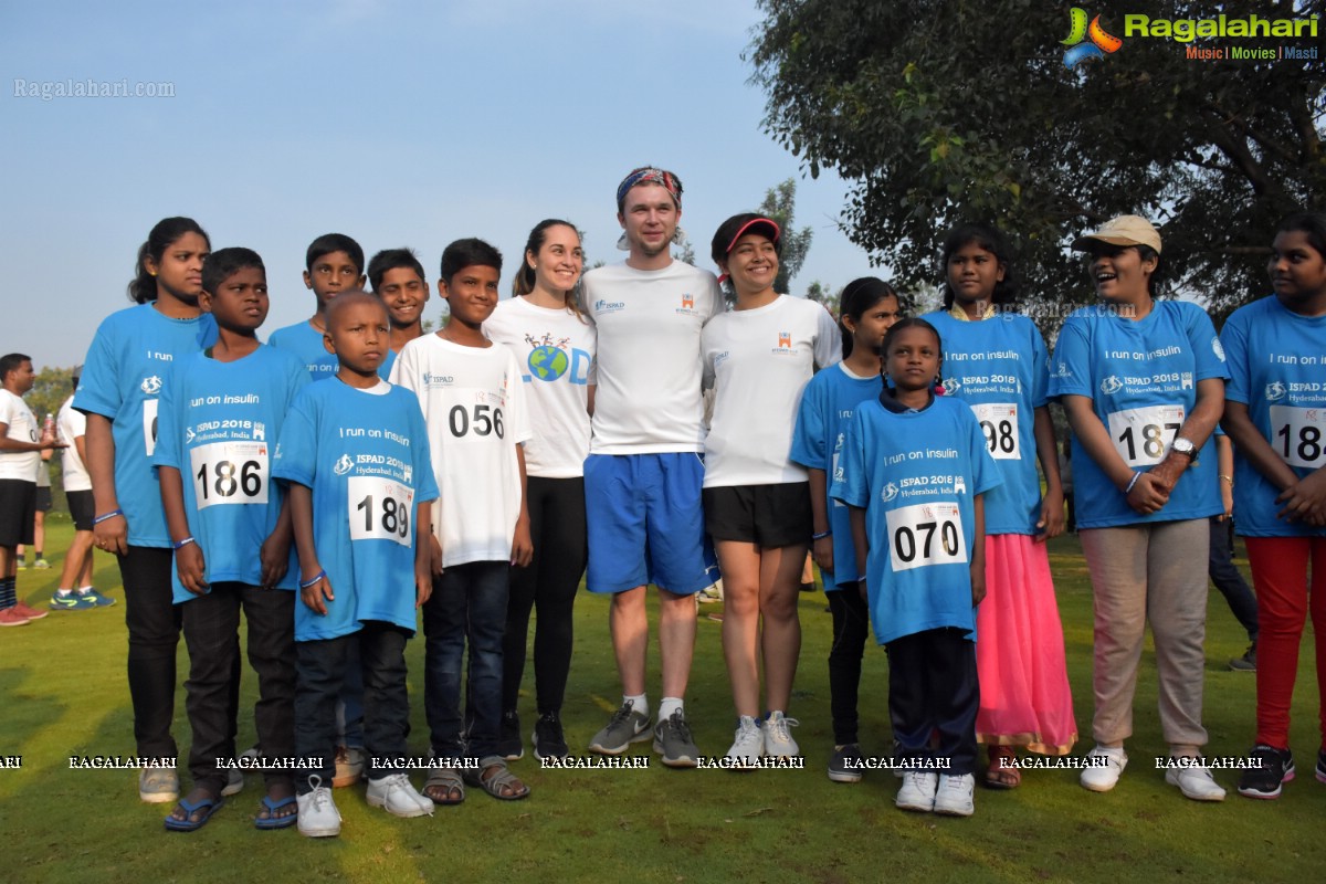 Charity Run/Press Conference by International Society for Pediatric and Adolescent Diabetes (ISPAD)