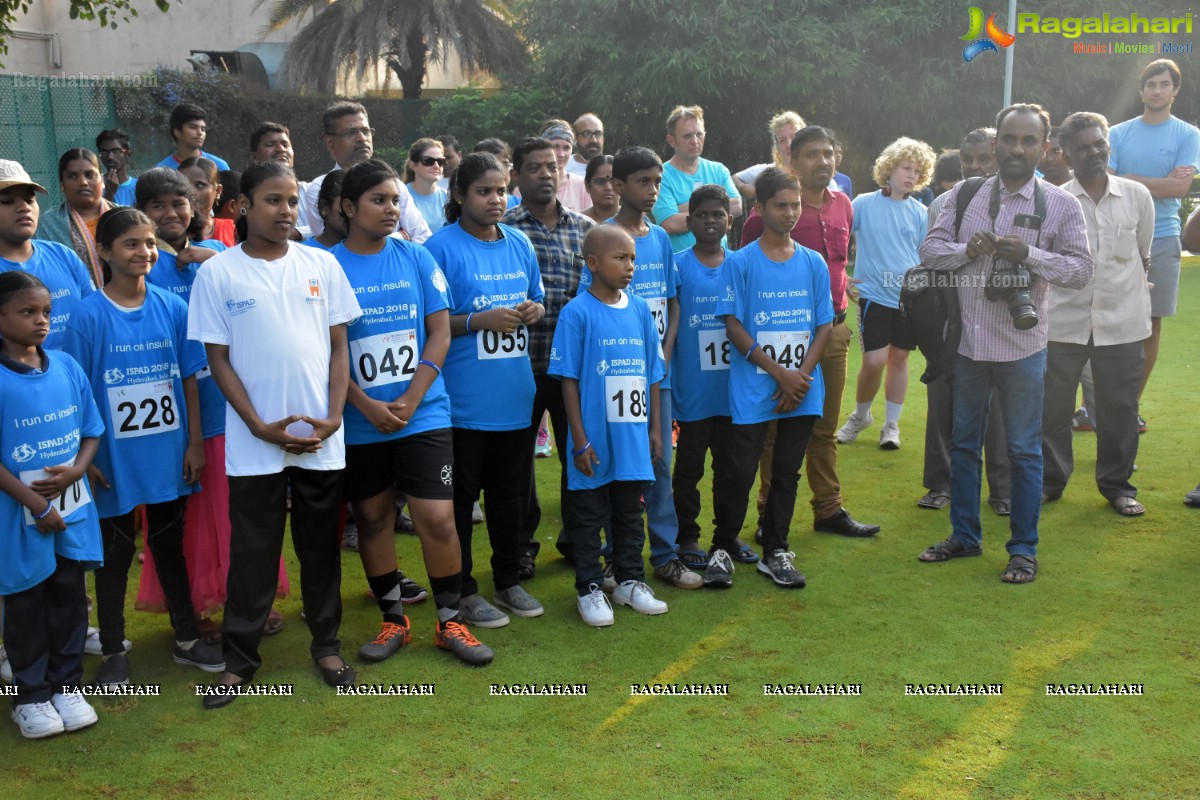 Charity Run/Press Conference by International Society for Pediatric and Adolescent Diabetes (ISPAD)