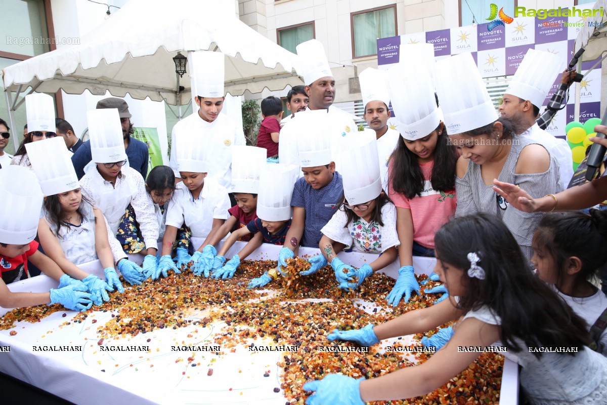 The Grape stomping & Cake Mixing Brunch at Novotel Hyderabad Airport