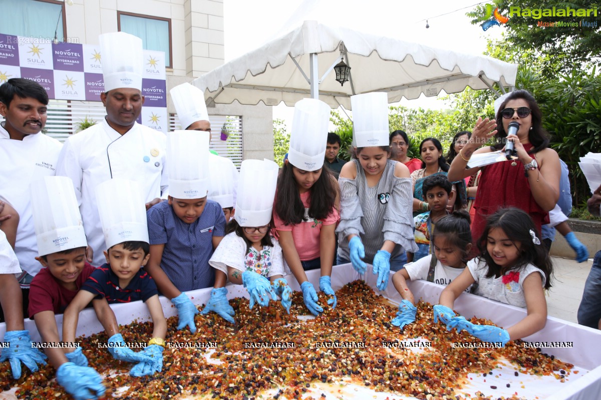 The Grape stomping & Cake Mixing Brunch at Novotel Hyderabad Airport