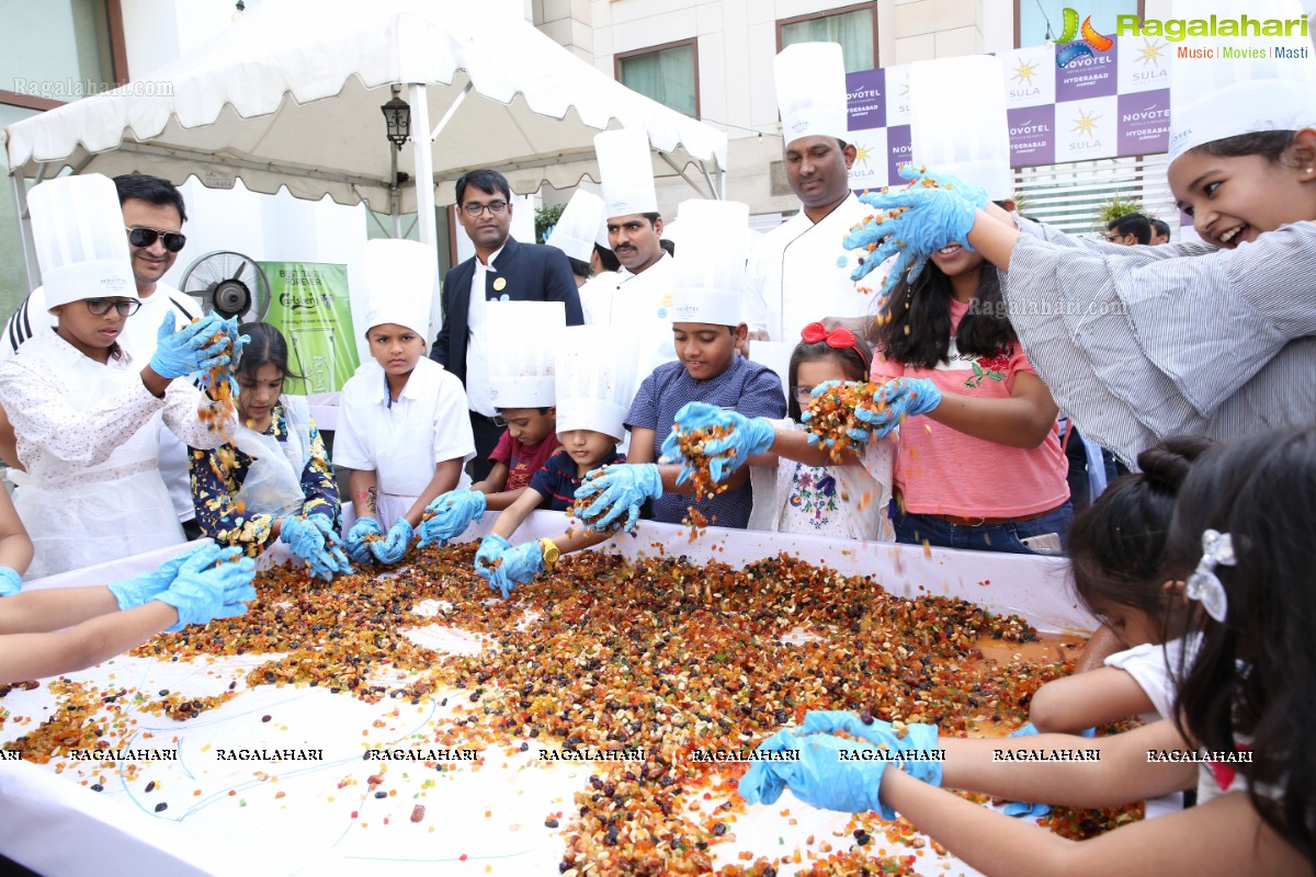 The Grape stomping & Cake Mixing Brunch at Novotel Hyderabad Airport